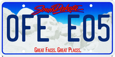 SD license plate 0FEE05