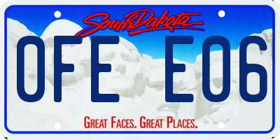 SD license plate 0FEE06
