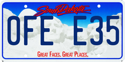 SD license plate 0FEE35