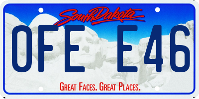 SD license plate 0FEE46