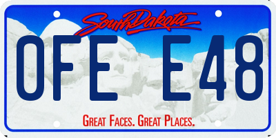 SD license plate 0FEE48