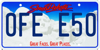 SD license plate 0FEE50