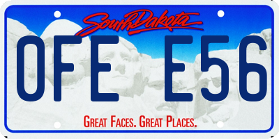 SD license plate 0FEE56
