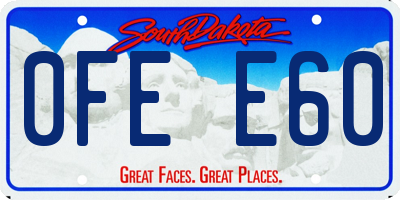 SD license plate 0FEE60