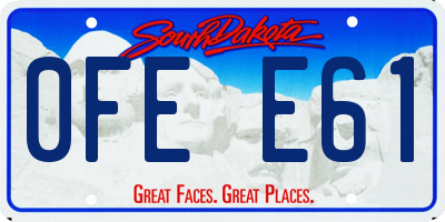 SD license plate 0FEE61