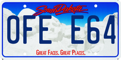 SD license plate 0FEE64