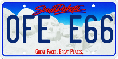 SD license plate 0FEE66