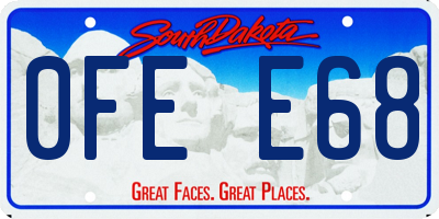 SD license plate 0FEE68