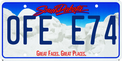 SD license plate 0FEE74