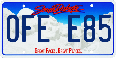 SD license plate 0FEE85