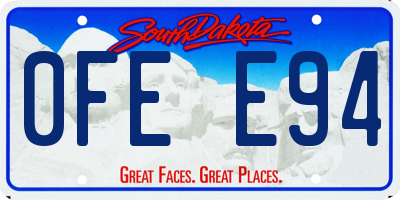 SD license plate 0FEE94