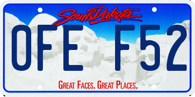 SD license plate 0FEF52
