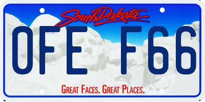SD license plate 0FEF66