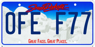SD license plate 0FEF77