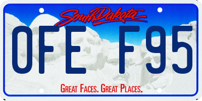 SD license plate 0FEF95