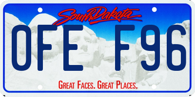 SD license plate 0FEF96