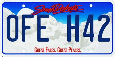 SD license plate 0FEH42