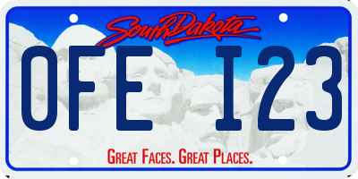 SD license plate 0FEI23