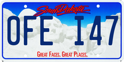 SD license plate 0FEI47