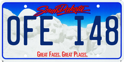 SD license plate 0FEI48