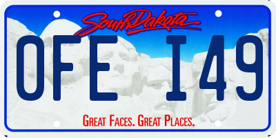 SD license plate 0FEI49
