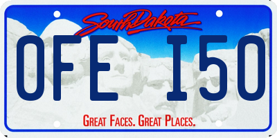 SD license plate 0FEI50