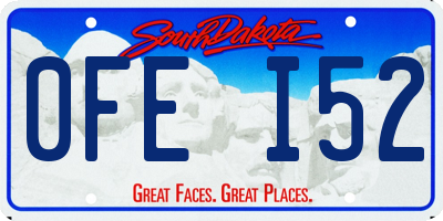 SD license plate 0FEI52
