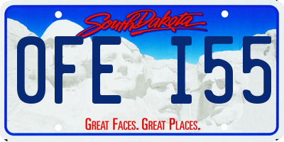 SD license plate 0FEI55