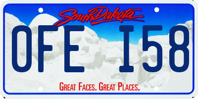 SD license plate 0FEI58
