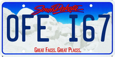 SD license plate 0FEI67