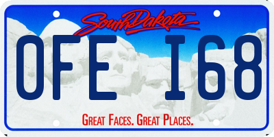 SD license plate 0FEI68