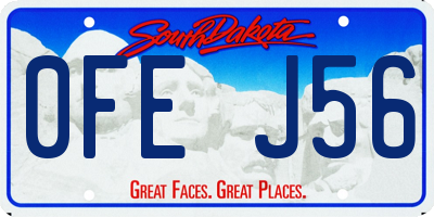 SD license plate 0FEJ56