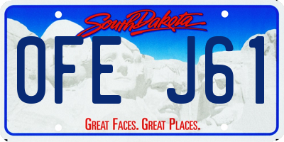 SD license plate 0FEJ61