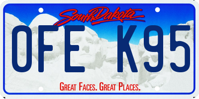 SD license plate 0FEK95