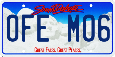 SD license plate 0FEM06