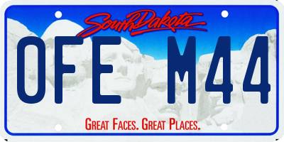 SD license plate 0FEM44