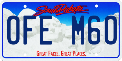 SD license plate 0FEM60