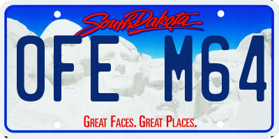 SD license plate 0FEM64