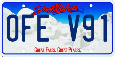 SD license plate 0FEV91