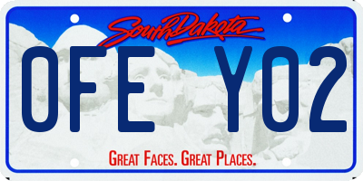 SD license plate 0FEY02