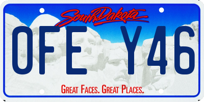 SD license plate 0FEY46