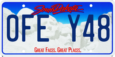 SD license plate 0FEY48
