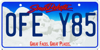 SD license plate 0FEY85