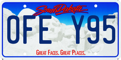 SD license plate 0FEY95