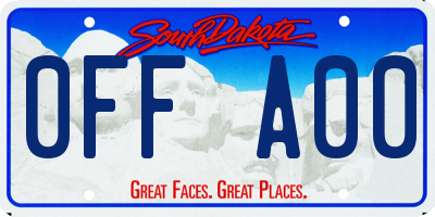 SD license plate 0FFA00