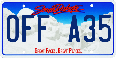 SD license plate 0FFA35