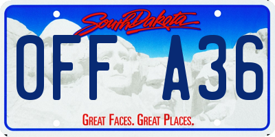 SD license plate 0FFA36