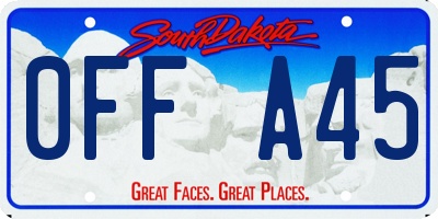 SD license plate 0FFA45