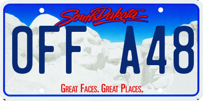 SD license plate 0FFA48