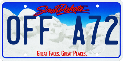 SD license plate 0FFA72